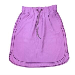 Lululemon Mauve Pink Knee Length Skirt Pull On 4 Drawstring